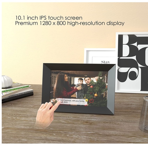 NEW HD Touch Screen Smart Cloud 10.1 Inch WiFi Photo Frame with Motion Sensor - Picture 4 of 9